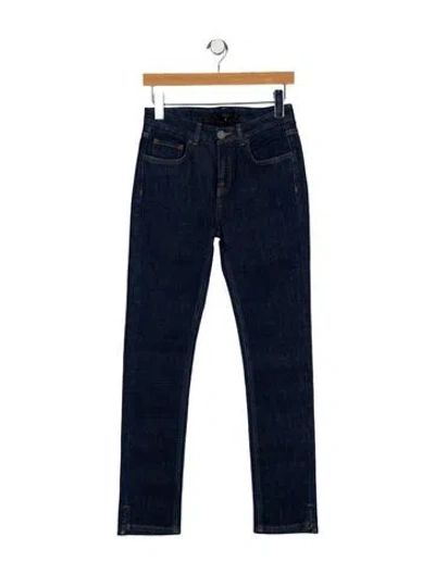 Pre-owned Victoria Beckham Mid-rise Straight Leg Jeans W/ Tags In Blue