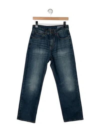 Pre-owned Victoria Beckham Mid-rise Straight Leg Jeans W/ Tags In Blue