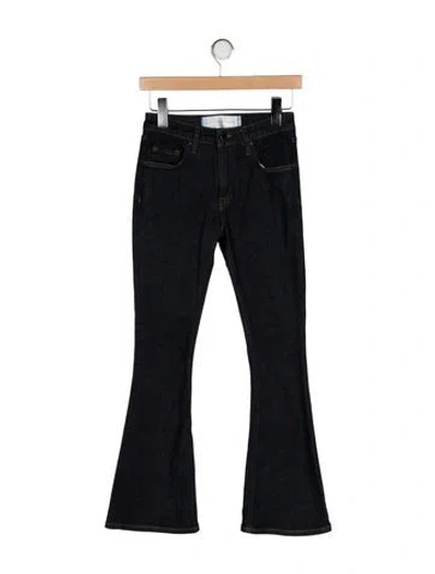 Pre-owned Victoria Beckham Mid-rise Wide Leg Jeans In Black