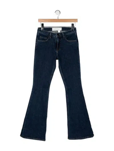 Pre-owned Victoria Beckham Mid-rise Wide Leg Jeans In Blue