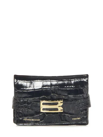 Victoria Beckham Mini B Pouch Clutch In Black