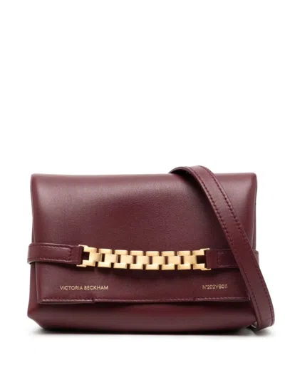 Victoria Beckham Mini Chain Pouch Bag In 红色