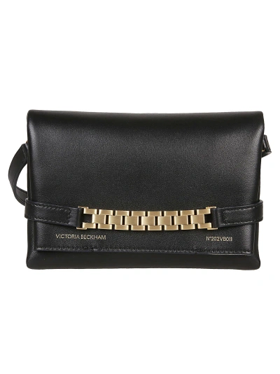 Victoria Beckham Mini Chain Pouch Bag In Black