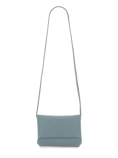 Victoria Beckham Mini Clutch Bag With Shoulder Strap In Azure