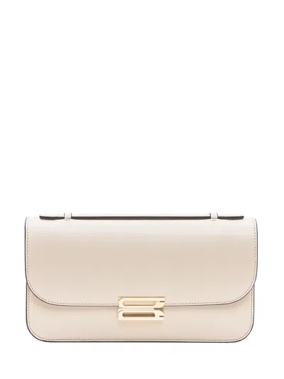 Victoria Beckham Mini Crossbody Bag With Metallic Detail In Pink