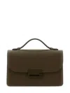 Victoria Beckham Mini Bag With Top Handle And Adjustable Strap In Brown