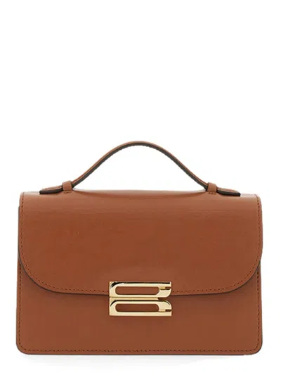 Victoria Beckham Mini "dorian" Bag In Brown
