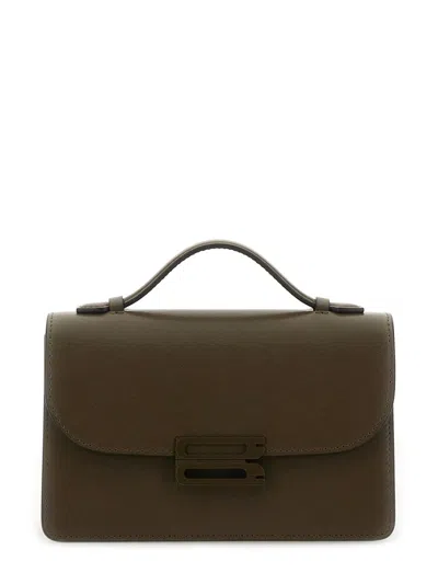 Victoria Beckham Mini Dorian Bag In Brown