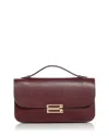 Victoria Beckham Mini Dorian Leather Shoulder Bag In Brown