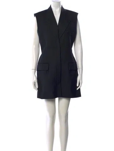 Pre-owned Victoria Beckham Mini Dress In Black