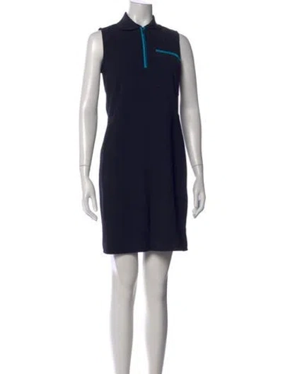 Pre-owned Victoria Beckham Mini Dress In Blue