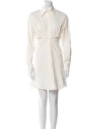 Pre-owned Victoria Beckham Mini Dress In Neutral
