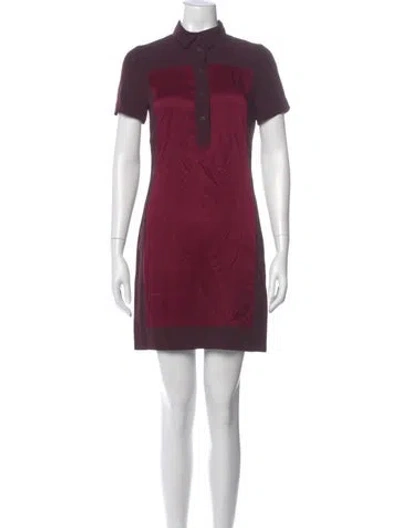 Pre-owned Victoria Beckham Mini Dress In Purple