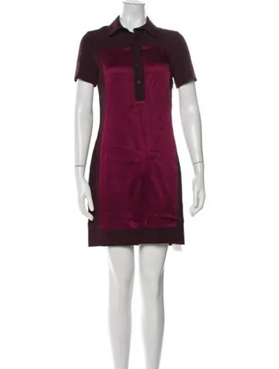 Pre-owned Victoria Beckham Mini Dress In Red