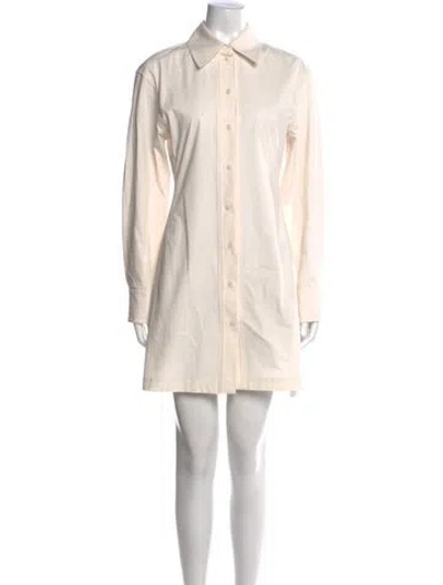 Pre-owned Victoria Beckham Mini Dress In White