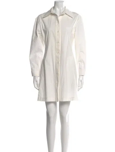 Pre-owned Victoria Beckham Mini Dress In White
