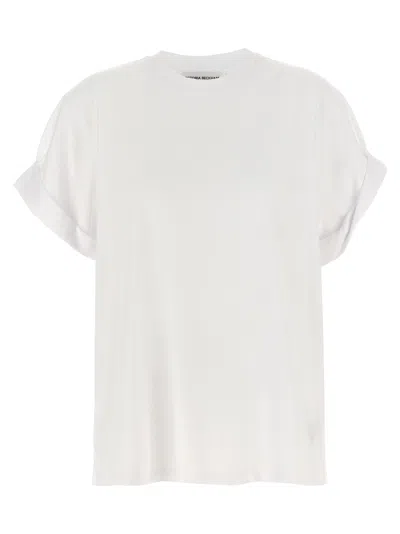 Victoria Beckham Mini Logo Embroidery T-shirt White