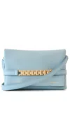 VICTORIA BECKHAM MINI POUCH WITH LONG STRAP ICE