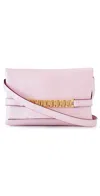 VICTORIA BECKHAM MINI POUCH WITH LONG STRAP ORCHID