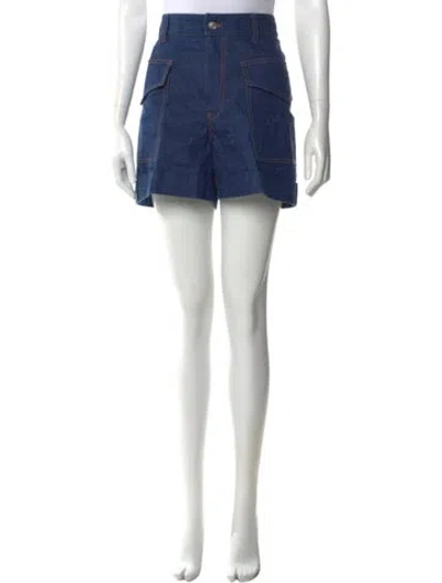 Pre-owned Victoria Beckham Mini Shorts In Blue