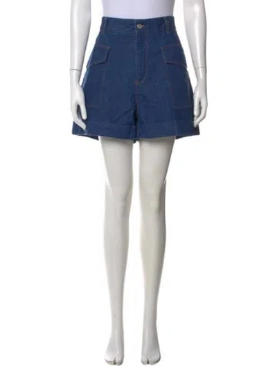 Pre-owned Victoria Beckham Mini Shorts In Blue