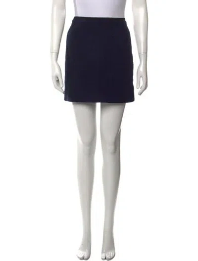 Pre-owned Victoria Beckham Mini Skirt In Blue
