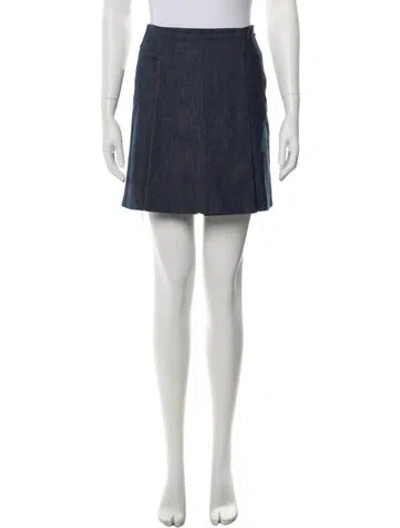Pre-owned Victoria Beckham Mini Skirt In Blue
