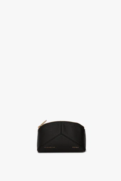 Victoria Beckham Mini Travel Pouch In Black Leather