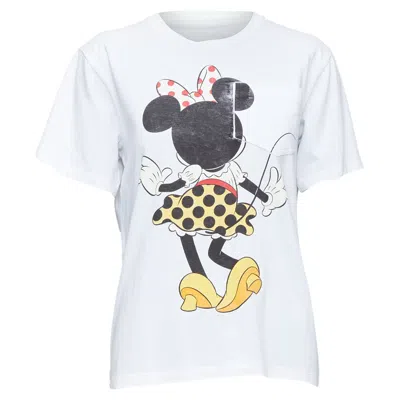 Victoria Beckham Minnie Mouse Print Cotton Tshirt In White