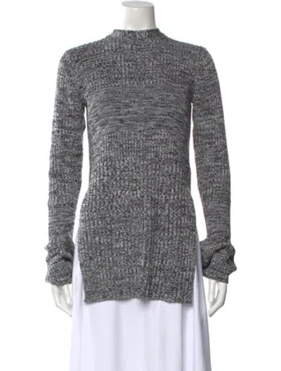 Pre-owned Victoria Beckham Mock Neck Sweater In Black