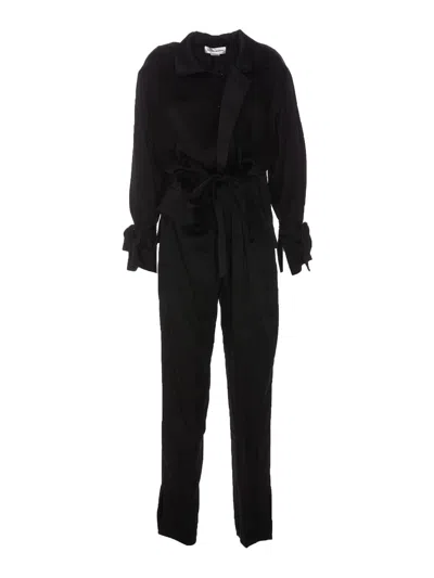 Victoria Beckham Utility Jumpsuit In Black