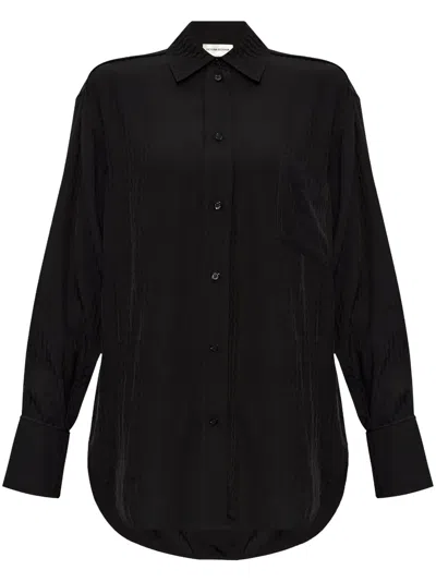 VICTORIA BECKHAM MONOGRAM-PATTERN BUTTON-DOWN SHIRT