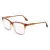 Victoria Beckham Multicolor Acetate Glasses (frames) In Brown