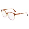 Victoria Beckham Multicolor Acetate Glasses (frames) In Brown