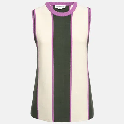 Pre-owned Victoria Beckham Multicolor Knit Sleeveless Tank Top M