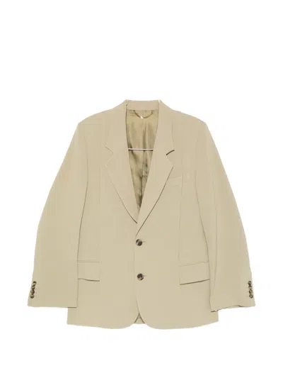 Victoria Beckham Notched-lapel Single-breasted Jacket In Neutral