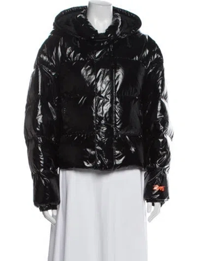 Pre-owned Victoria Beckham Nylon Down Jacket In Black