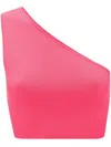 Victoria Beckham Vb Body One-shoulder Cropped Top In Pink