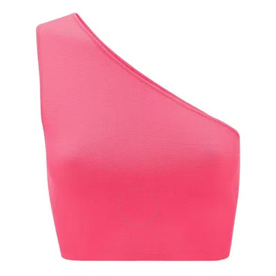 VICTORIA BECKHAM VICTORIA BECKHAM ONE SHOULDER FITTED CROP TOP