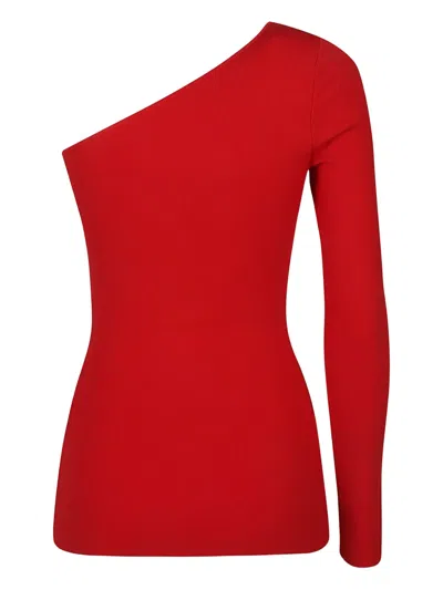 Victoria Beckham One-shoulder Top In Red
