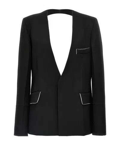 VICTORIA BECKHAM VICTORIA BECKHAM OPEN BACK COLLARLESS JACKET
