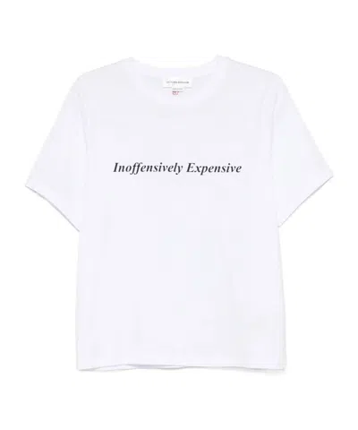Victoria Beckham Open-necked Black Shirt In White