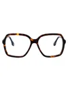 Victoria Beckham Square-frame Glasses In Brown