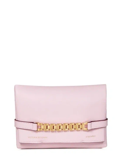 Victoria Beckham Orchid Pink Lambskin Clutch In Purple