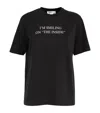 Victoria Beckham Printed Cotton Jersey T-shirt In Black