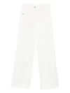 Victoria Beckham Organic-cotton Straight-leg Jeans In White