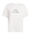 Victoria Beckham Organic Cotton Yes It's Me T-shirt In Red