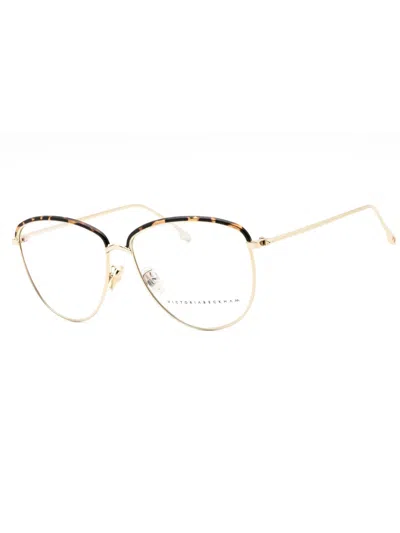 Victoria Beckham Oval Eyeglasses For Women - Sleek Metal Design In Gold