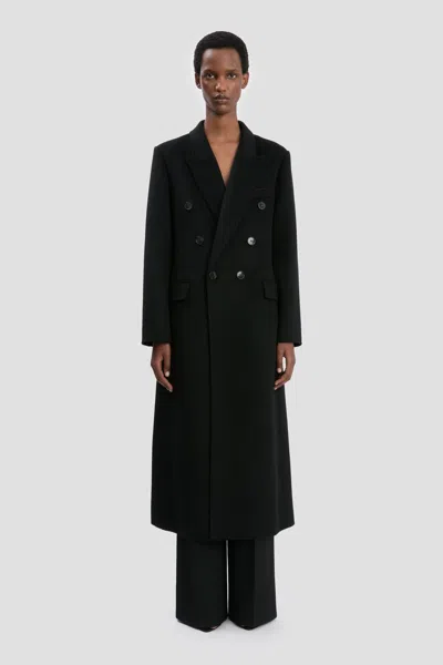 Victoria Beckham Overcoat In Black
