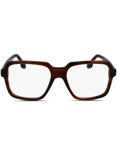 Victoria Beckham Oversize-frame Glasses In Brown